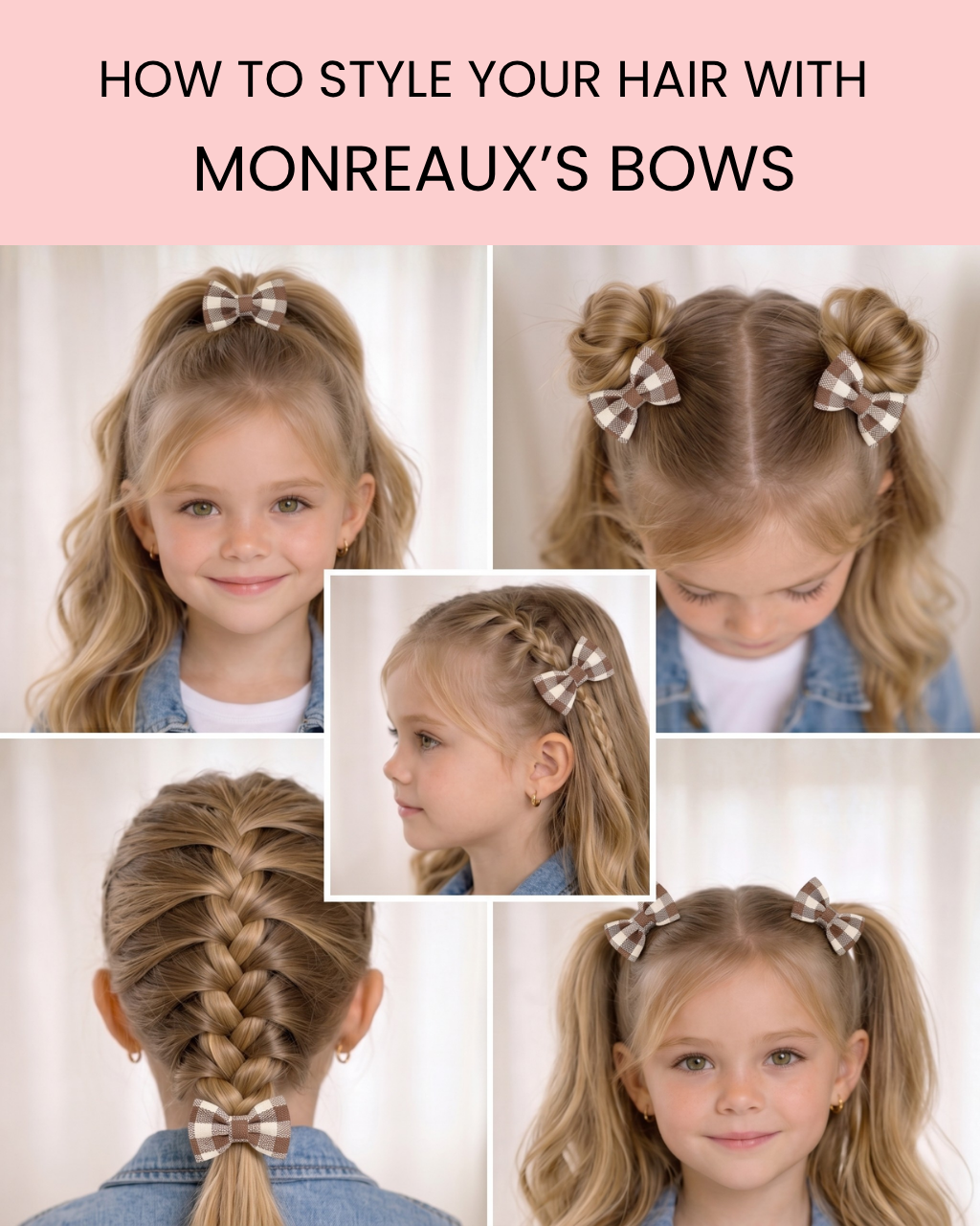 Cozy Checkered Mini Bow