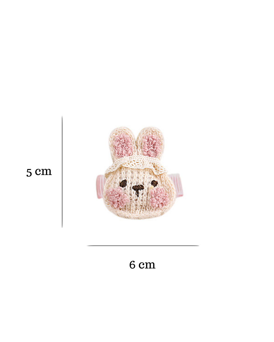 Knit Nibble Bunny Clips
