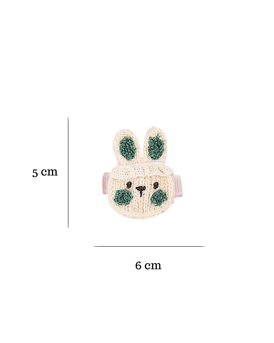 Knit Nibble Bunny Clips
