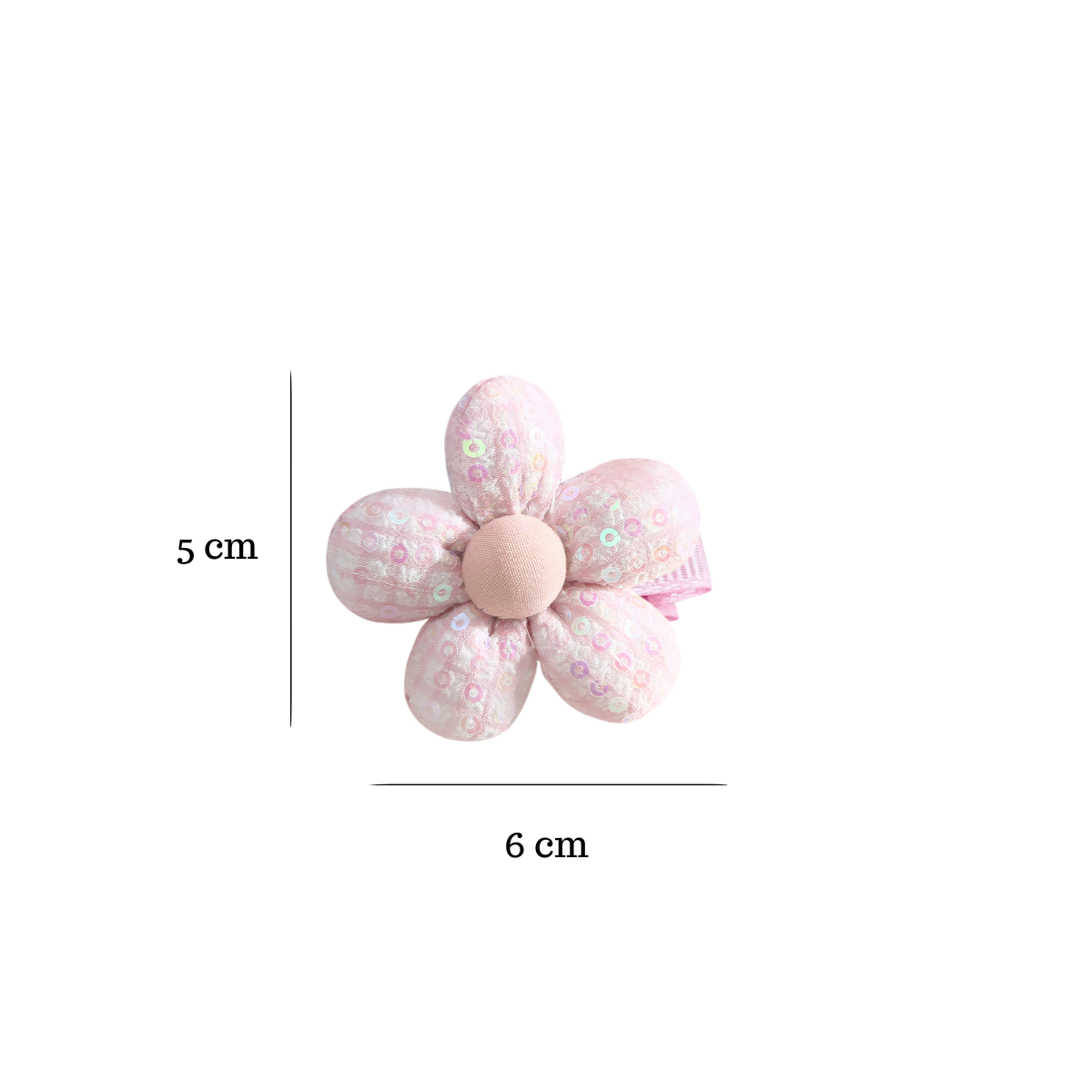 Sequin Daisy Hair Clips - 3 sets
