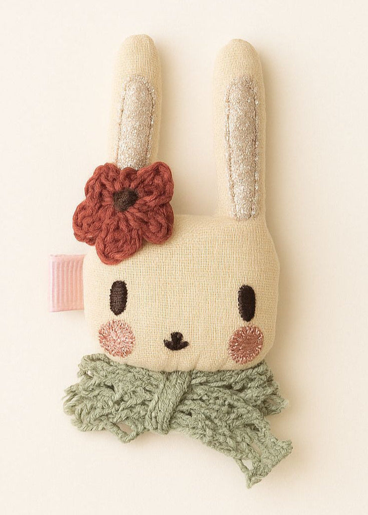 Blossom Bunny Linen Hair Clip