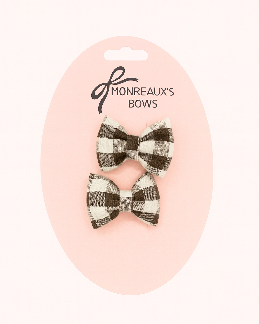 Cozy Checkered Mini Bow