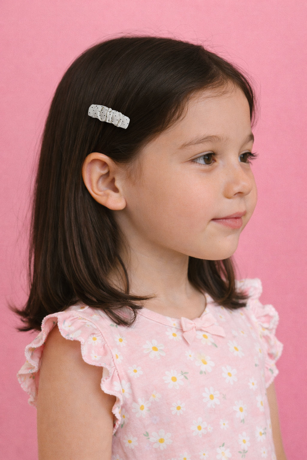 Petite Polka Puff Clip