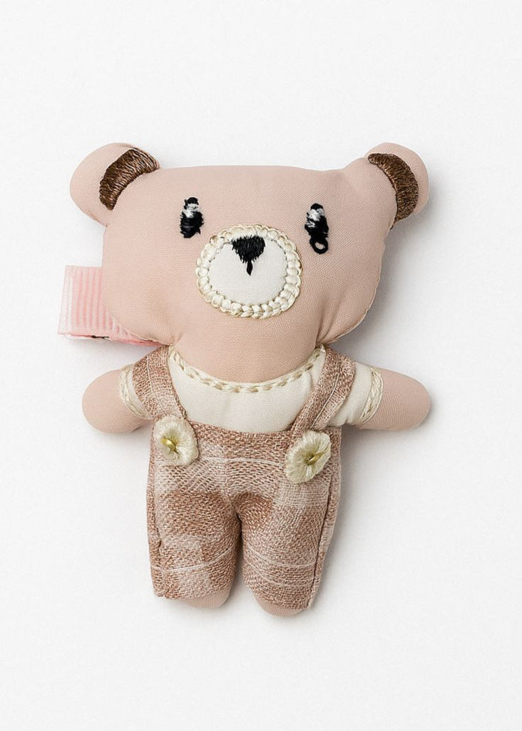 Maple Bear Plush Hair Clip