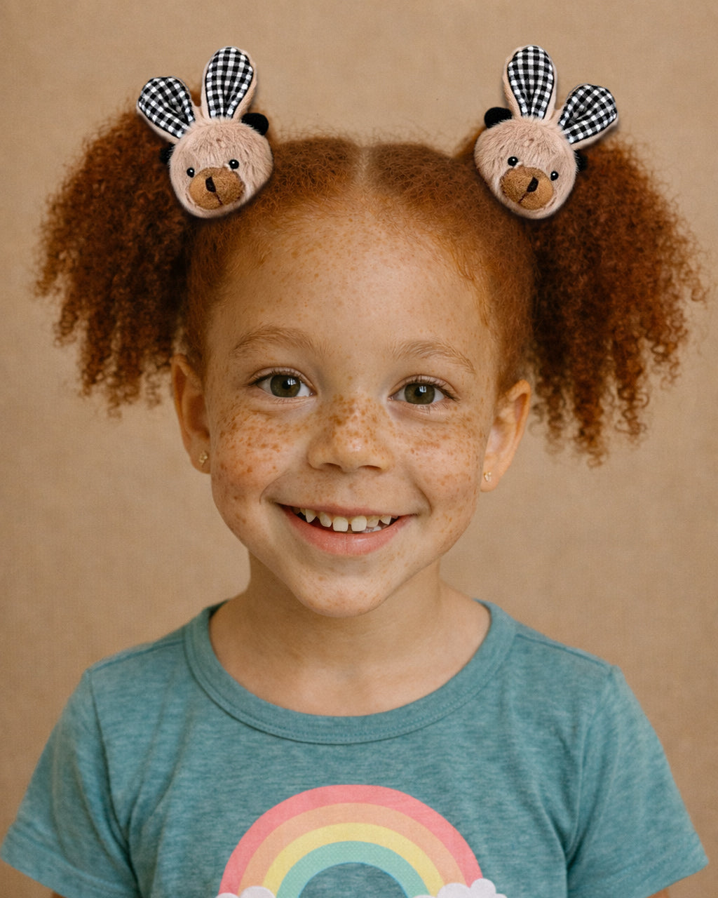 Gingham Bunny Puff  - 3 sets