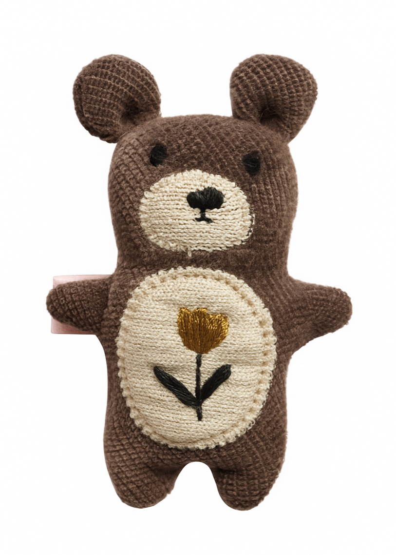 Thistle Bear Plush Hair Clip