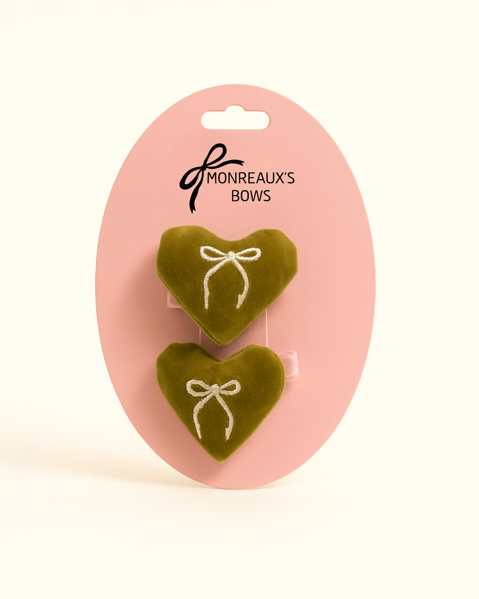 Velvet Heart Hug Clip