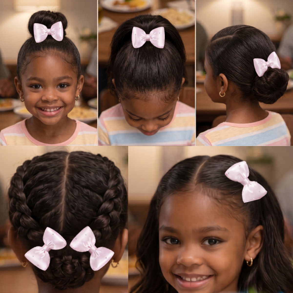 Sparkle Puff Bow Pastel - 3 sets