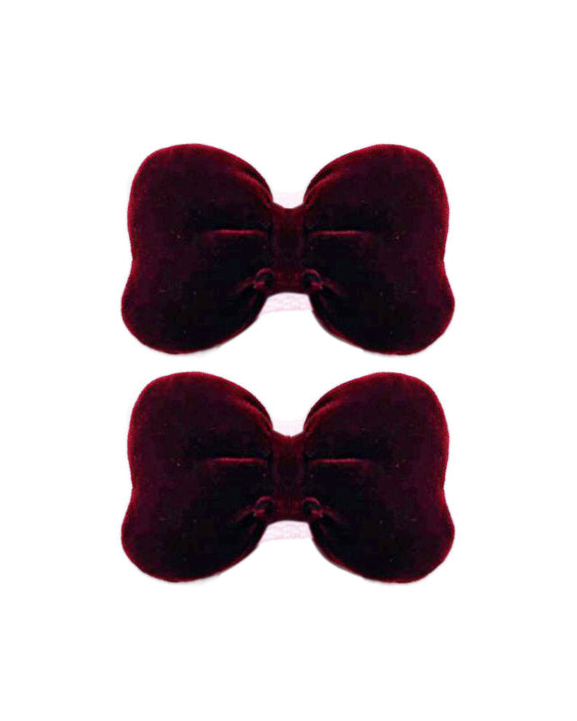 Velvet Dream Bow Clip  - 3 sets